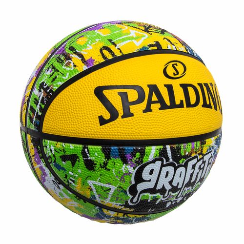 Bola De Basquete Spalding Graffiti - Amarelo