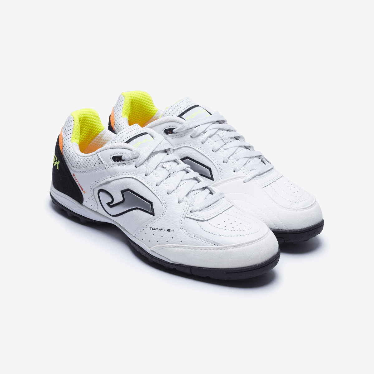 Chuteira de Society Joma Top Flex Unissex Branco e Prata-2