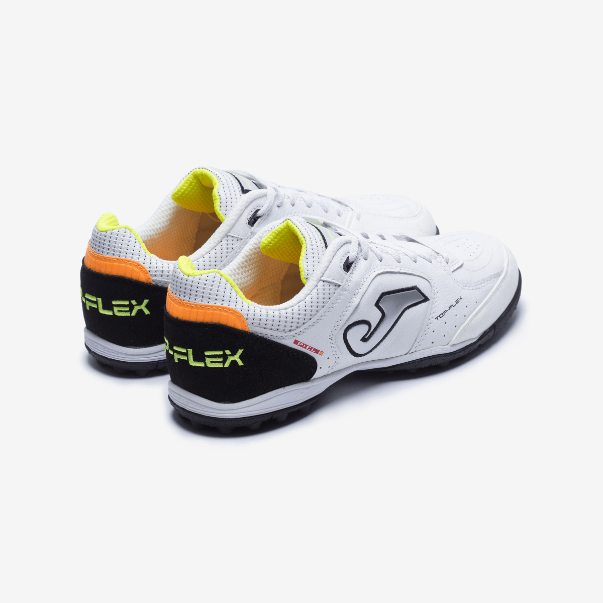 Chuteira de Society Joma Top Flex Unissex Branco e Prata-3