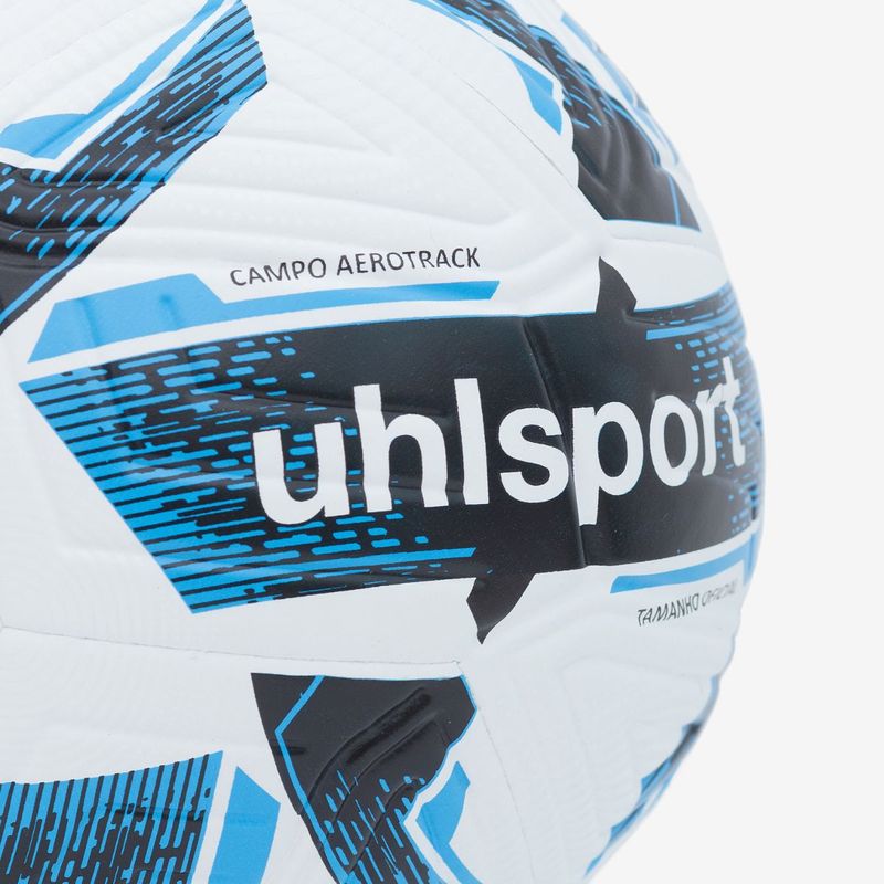 Bola de Futebol Campo Uhlsport Aerotrack - Branco e Azul 2