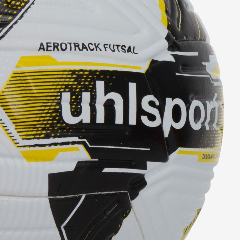 Bola de Futsal Uhlsport Aerotrack Sub 13 - Branco e Amarelo