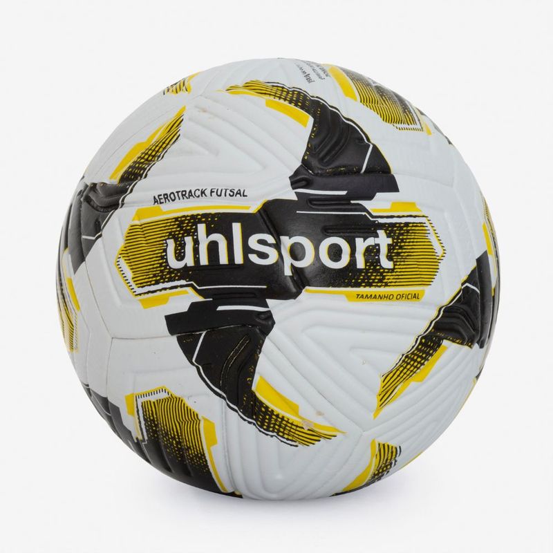 Bola-de-Futsal-Uhlsport-Aerotrack-Sub-11---Branco-e-Amarelo