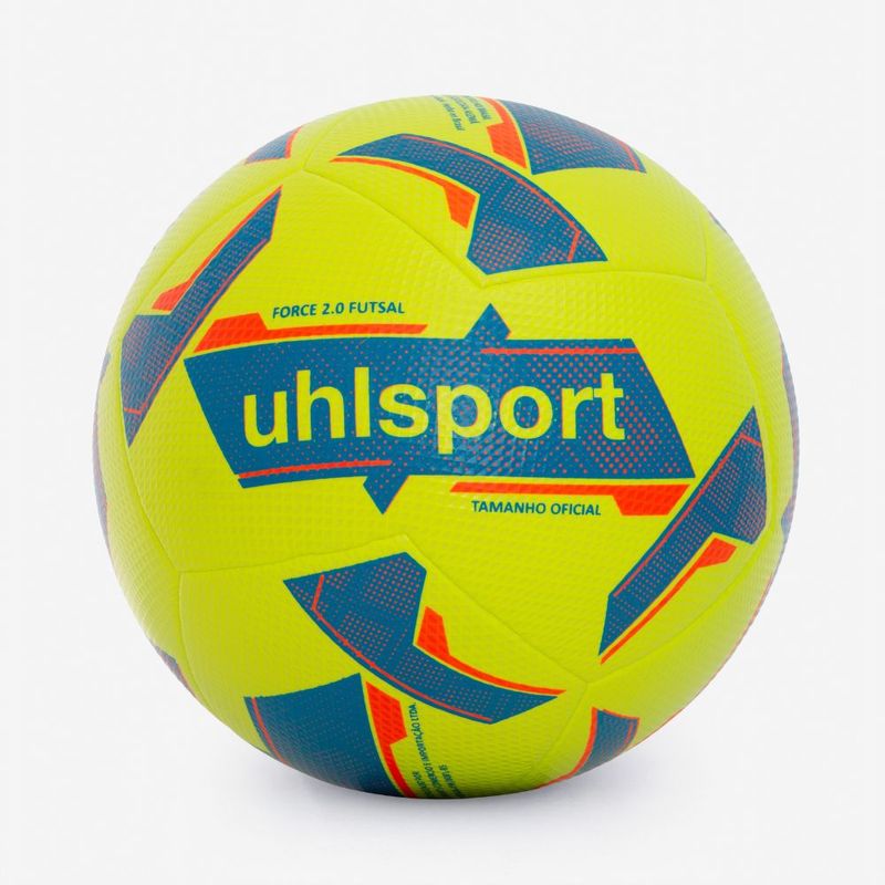 Bola de Futsal Uhlsport Force 2.0 - Amarelo e Azul