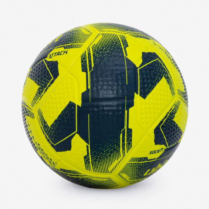 Bola de Futebol Society Uhlsport Attack - Amarelo e Azul