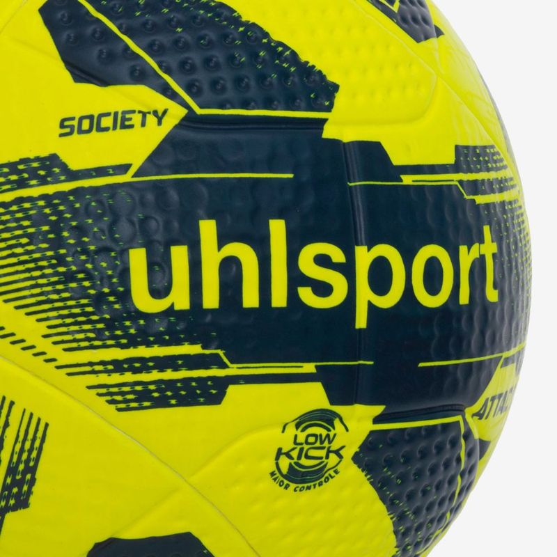 Bola de Futebol Society Uhlsport Attack - Amarelo e Azul