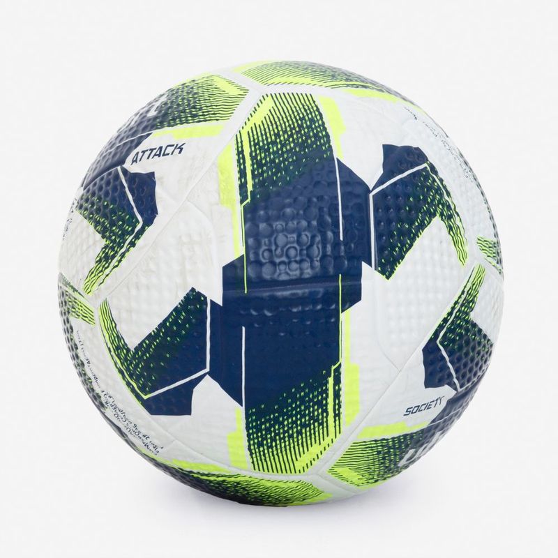Bola de Futebol Society Uhlsport Attack - Branco e Azul Marinho 2
