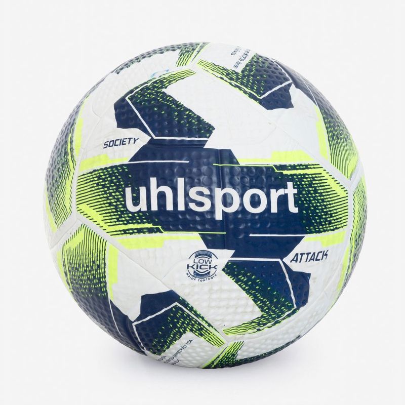 Bola de Futebol Society Uhlsport Attack - Branco e Azul Marinho 3