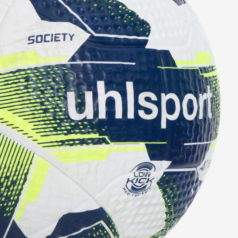 Bola de Futebol Society Uhlsport Attack - Branco e Azul Marinho