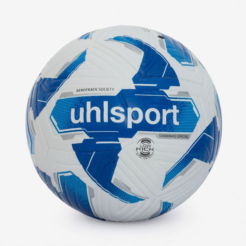 Bola de Futebol Society Uhlsport Aerotrack - Branco e Azul