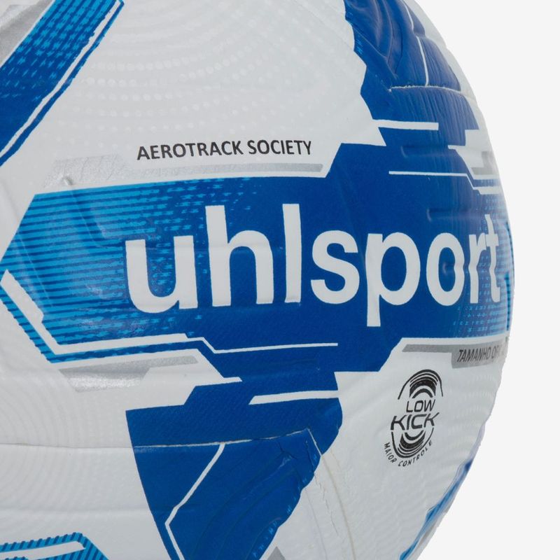 Bola de Futebol Society Uhlsport Aerotrack - Branco e Azul