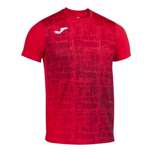 Camiseta Joma Elite VIII Manga Curta - Vermelho