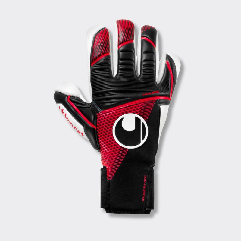 Luva De Goleiro Uhlsport Powerline Absolutgrip Finger Surround - Vermelho e Preto