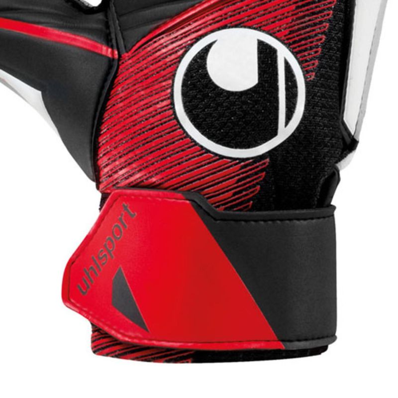 Luva De Goleiro Uhlsport Powerline Starter Soft - Vermelho e Preto