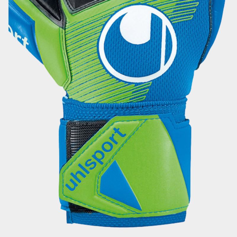 Luva-De-Goleiro-Uhlsport-Aquasoft-HN---Azul-e-Verde