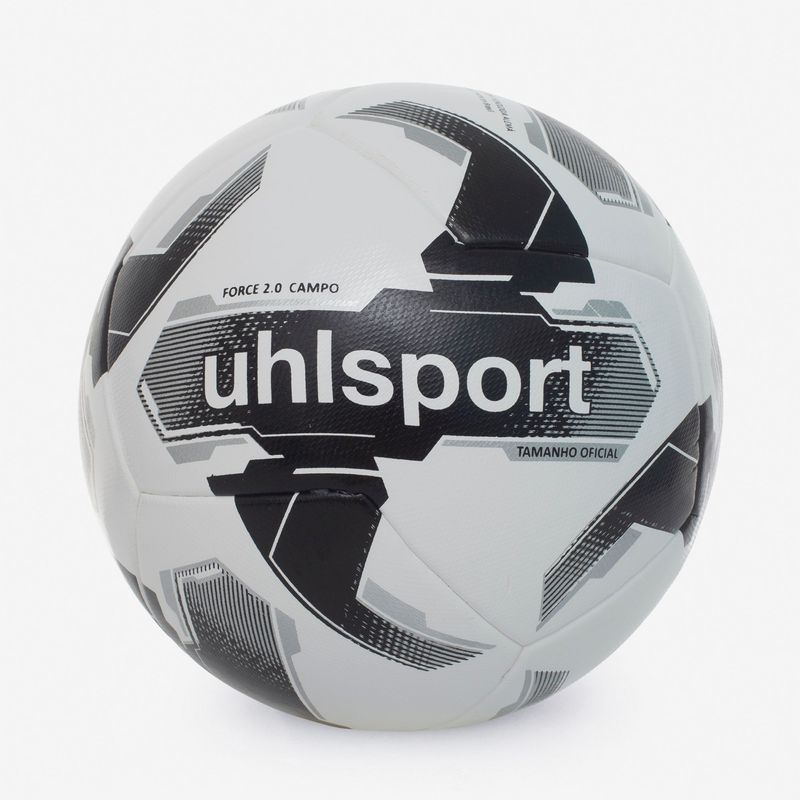 Bola de Futebol Campo Uhlsport Force 2.0 - Branco e Preto