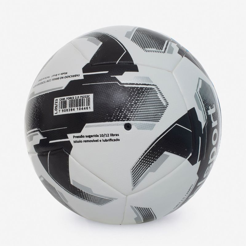 Bola de Futebol Campo Uhlsport Force 2.0 - Branco e Preto