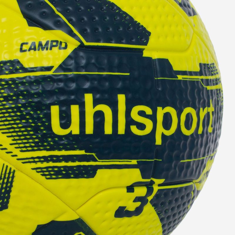 Bola de Futebol Campo Uhlsport Attack (Sub-07/Sub-09) - Amarelo e Marinho