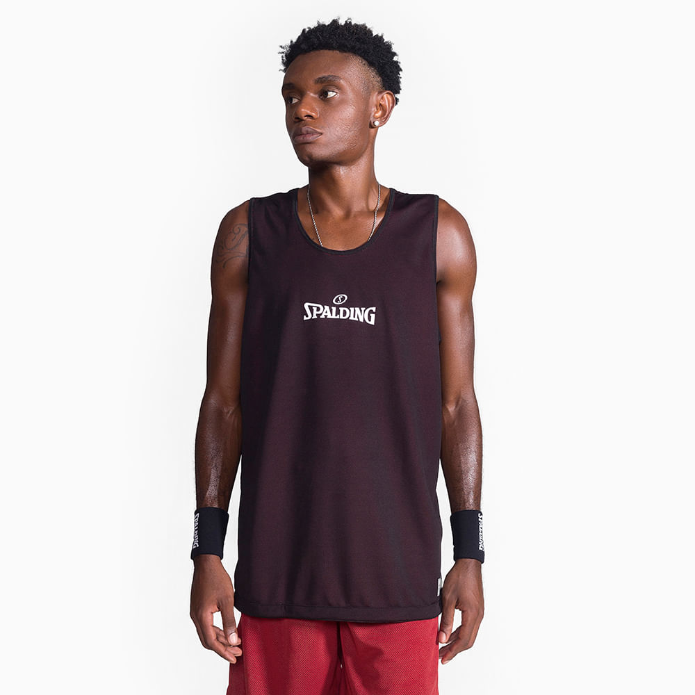 Regata Spalding Dupla Face - Vermelho e Preto-1