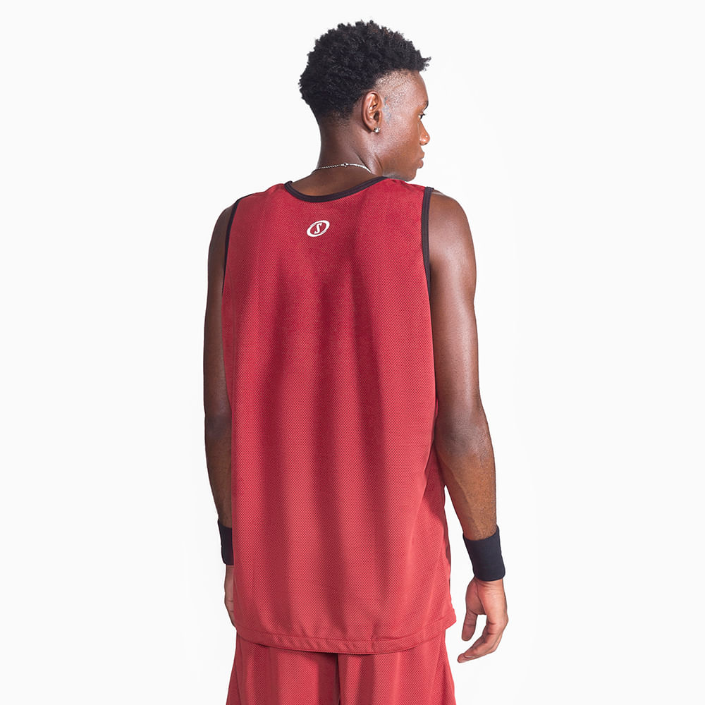 Regata Spalding Dupla Face - Vermelho e Preto-2