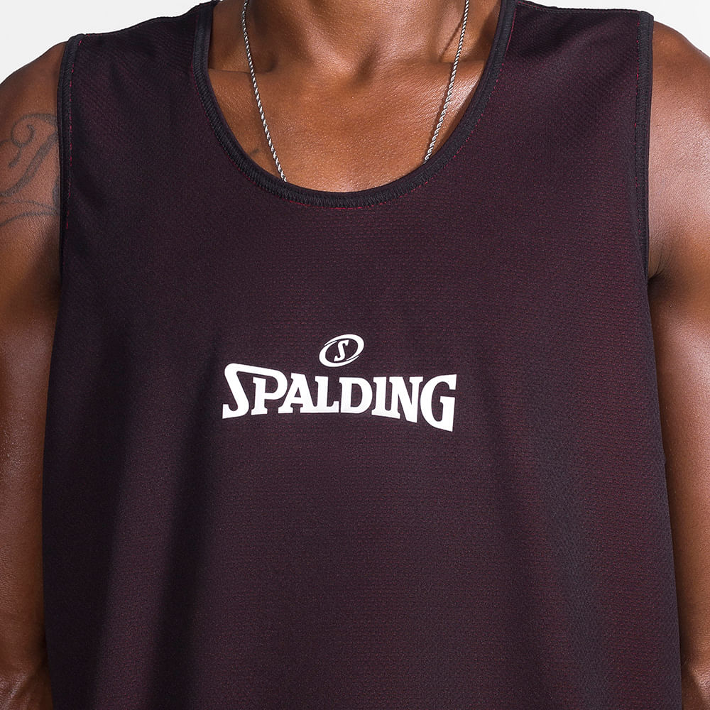 Regata Spalding Dupla Face - Vermelho e Preto-5