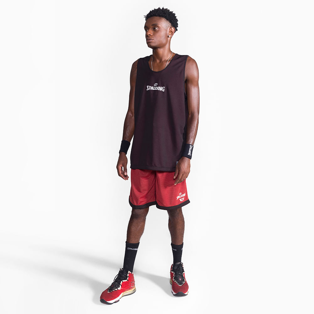 Regata Spalding Dupla Face - Vermelho e Preto-7