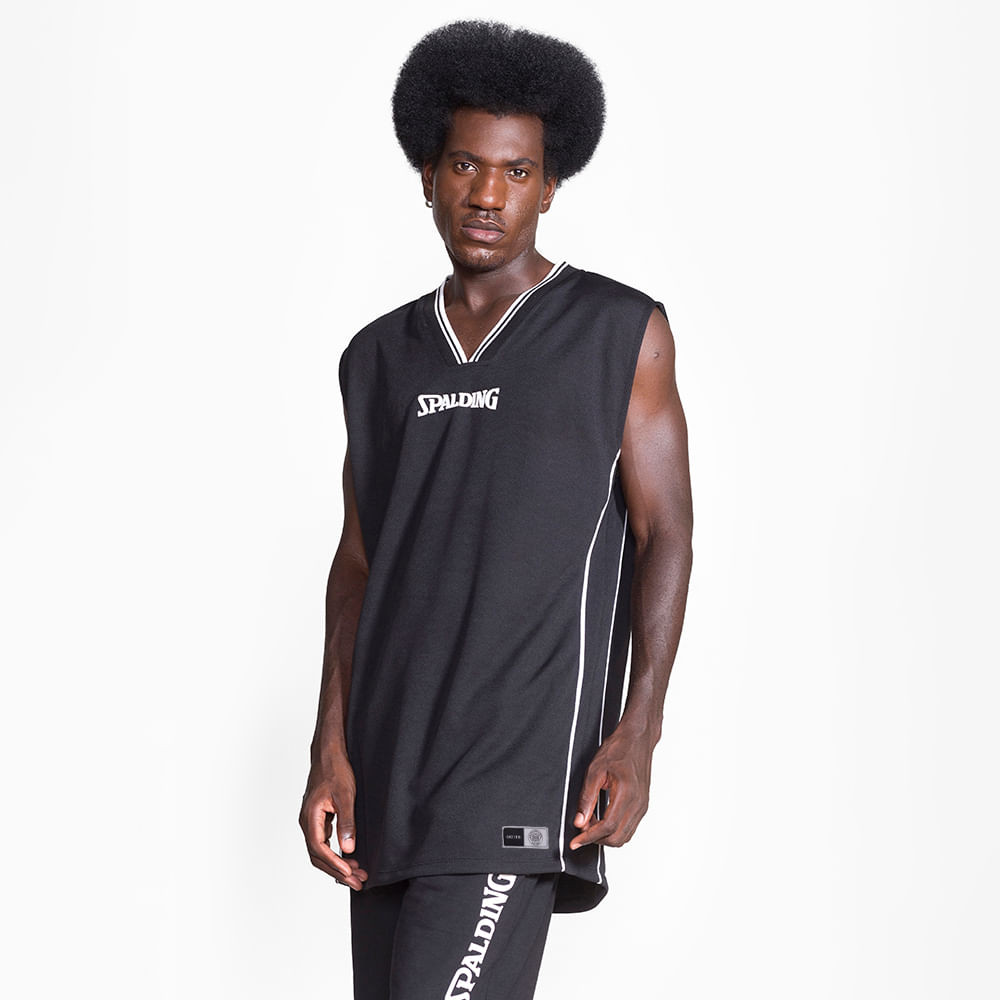 Regata Spalding Jersey Mesh - Preto-2
