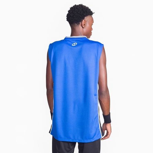 Regata Spalding Jersey Mesh - Azul e Preto