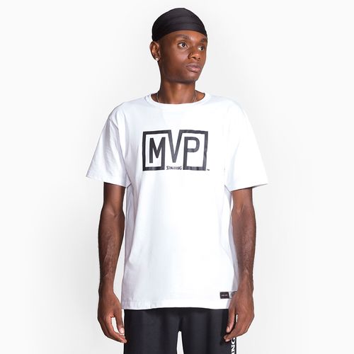 Camiseta Spalding MVP - Branco e Preto