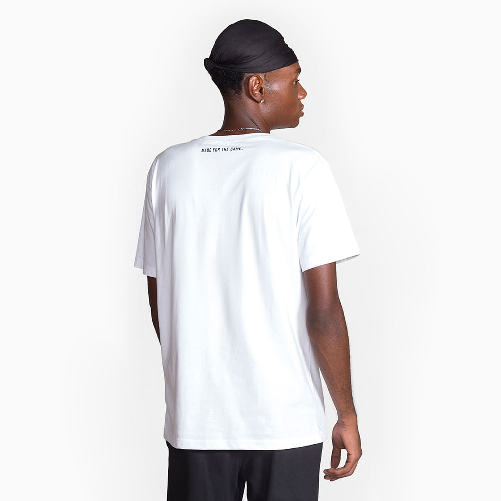 Camiseta Spalding MVP - Branco e Preto-1