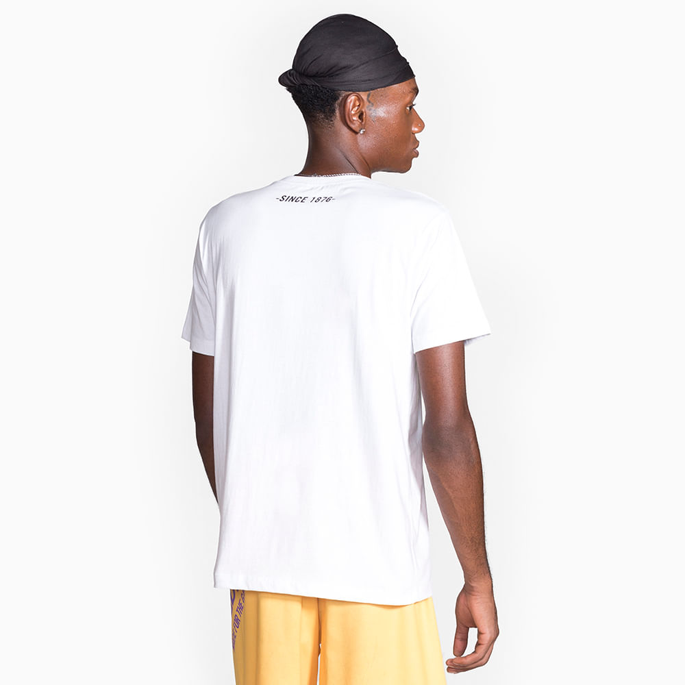 Camiseta Spalding Logo Ball - Branco e Amarelo-1