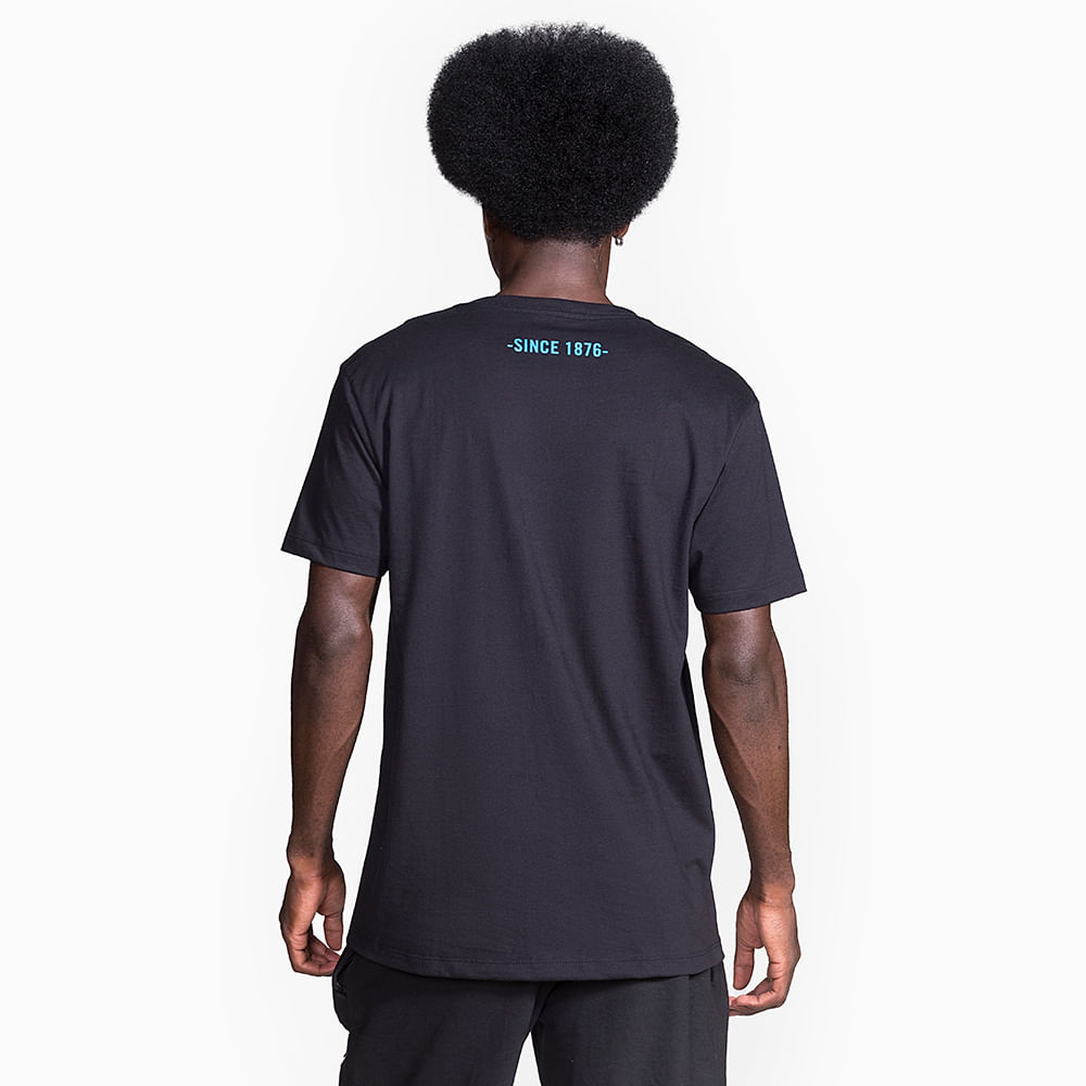 Camiseta Spalding Logo Ball - Preto e Azul-1