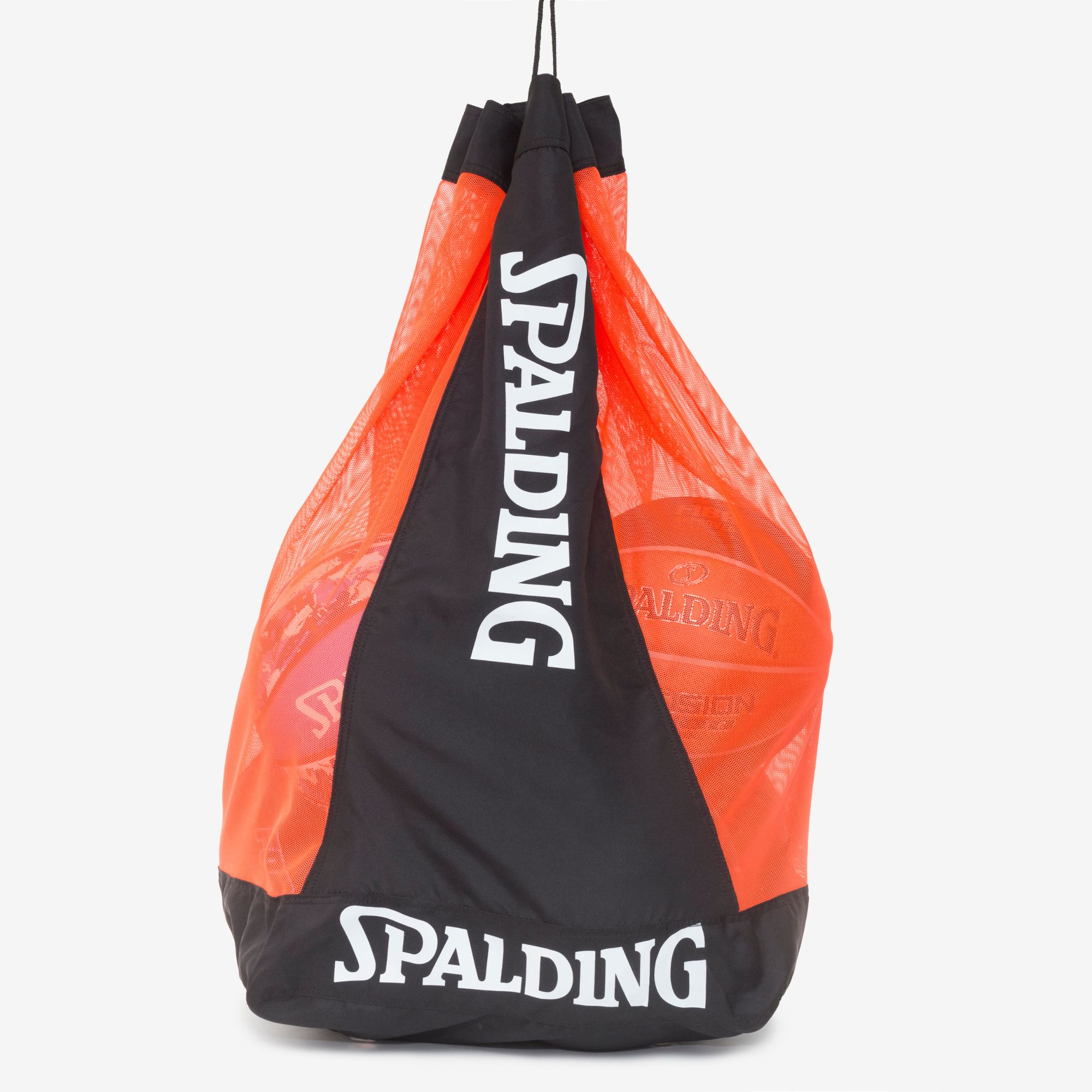 Porta Bola Spalding Bag 10 - Preto e Laranja-0