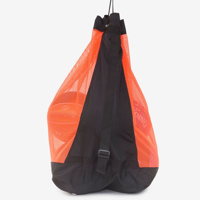 Porta Bola Spalding Bag 10 - Preto e Laranja