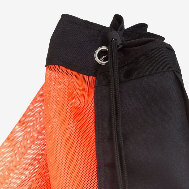 Porta Bola Spalding Bag 10 - Preto e Laranja