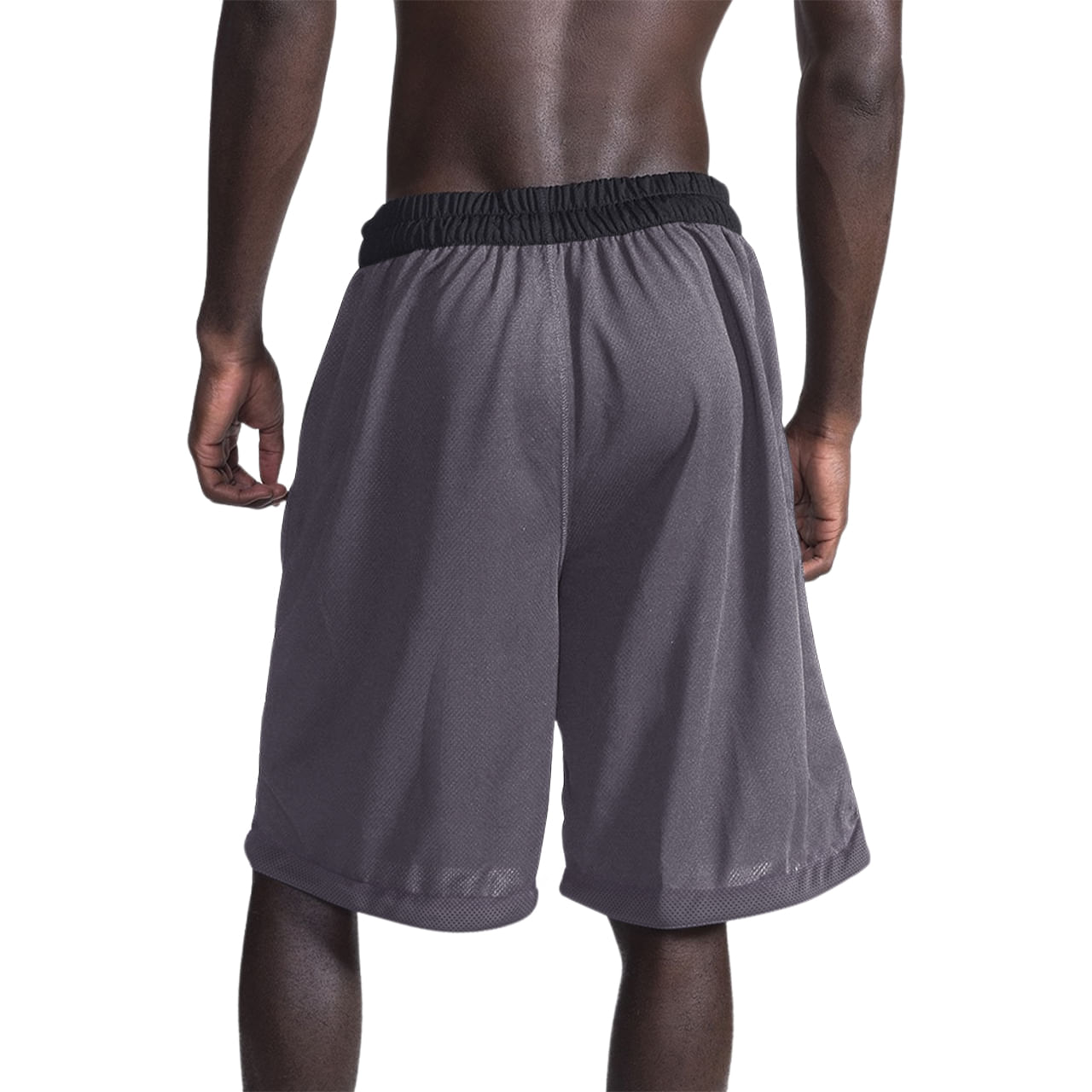 Bermuda Spalding Dupla Face - Preto e Cinza-3