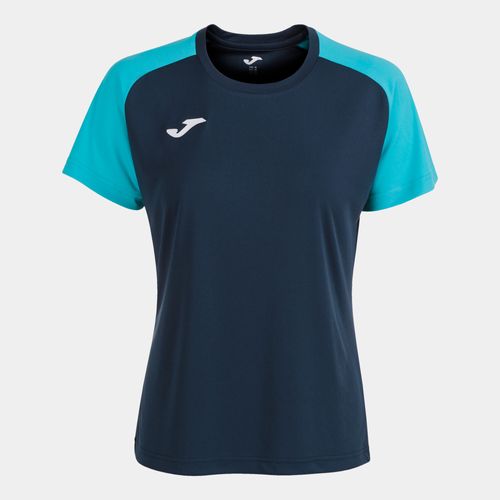 Camiseta Joma Academy IV Woman  - Azul Marinho e Turquesa