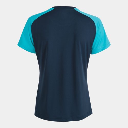 Camiseta Joma Academy IV Woman  - Azul Marinho e Turquesa