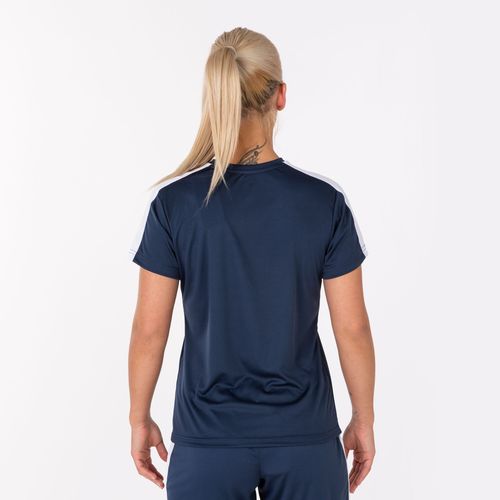 Camiseta Joma Academy Woman - Azul Marinho e Branco