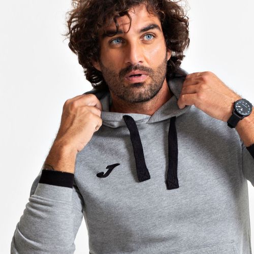 Blusa Moletom Joma Confort II C/Capuz - Cinza