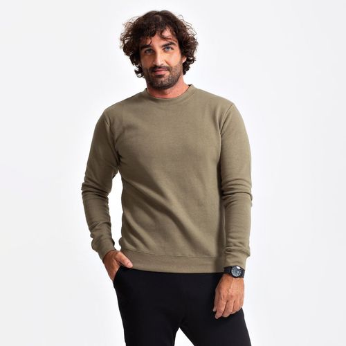 Blusa Moletom Joma Montana Sem Capuz - Caqui