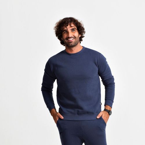 Blusa Moletom Joma Montana Sem Capuz - Azul Marinho