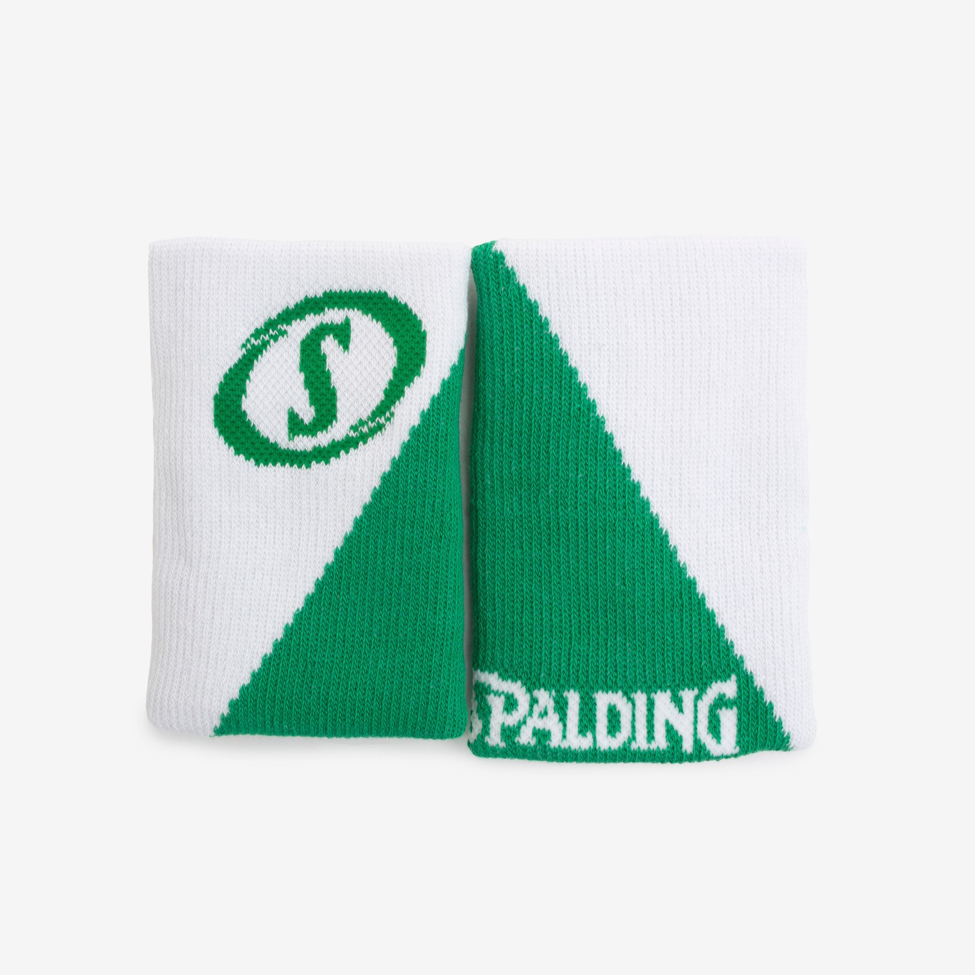 Munhequeira Spalding Double - Verde e Branco-2