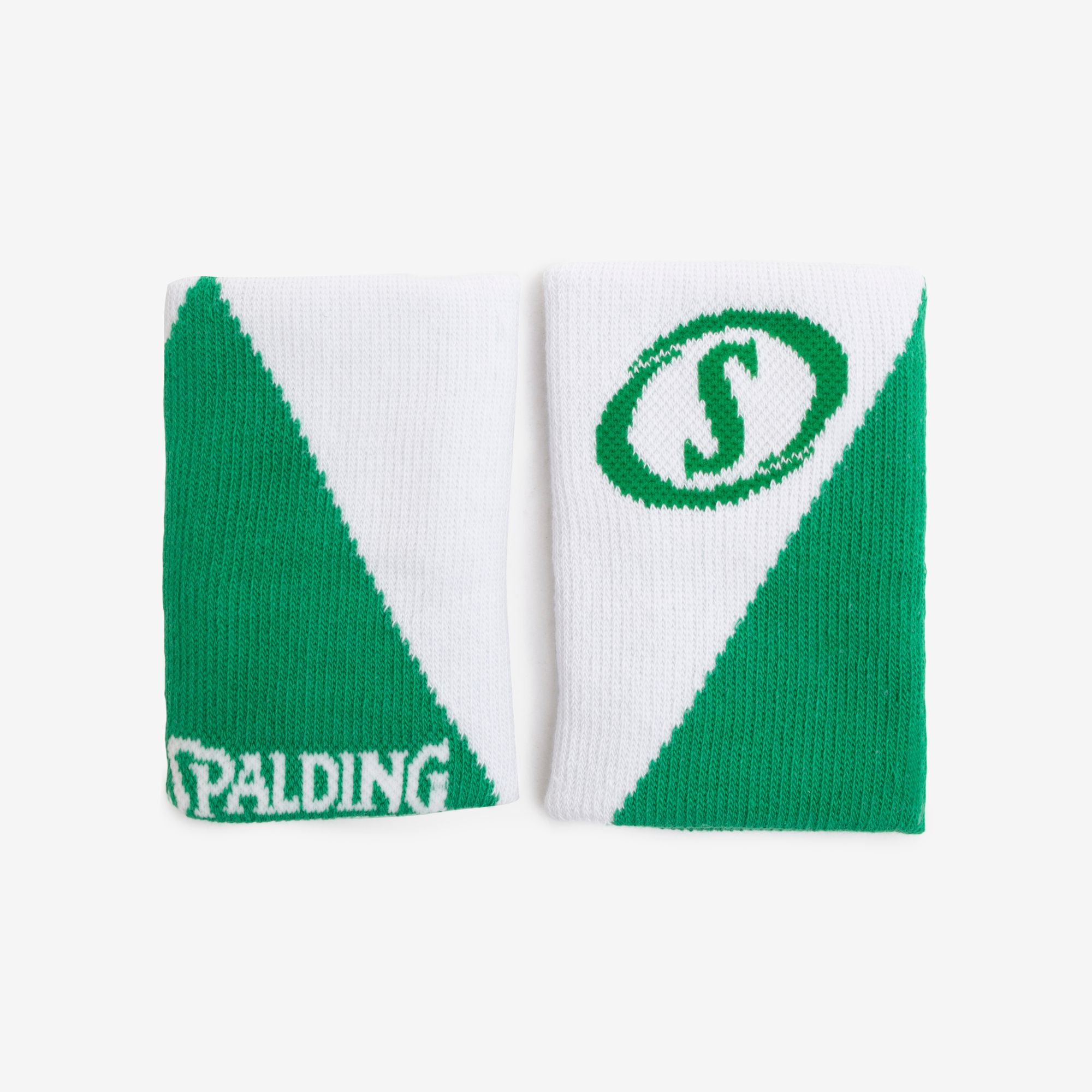 Munhequeira Spalding Double - Verde e Branco-4