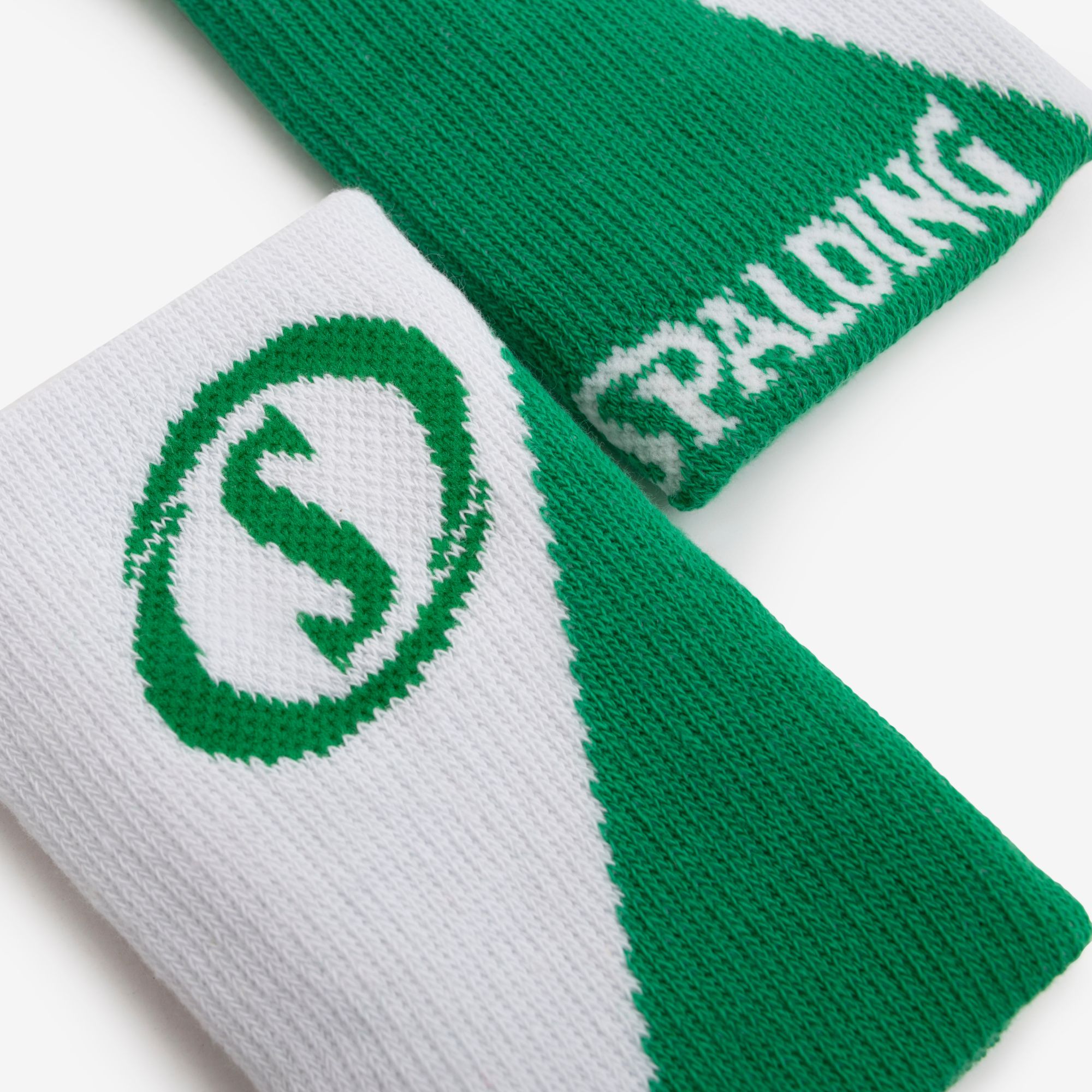 Munhequeira Spalding Double - Verde e Branco-5