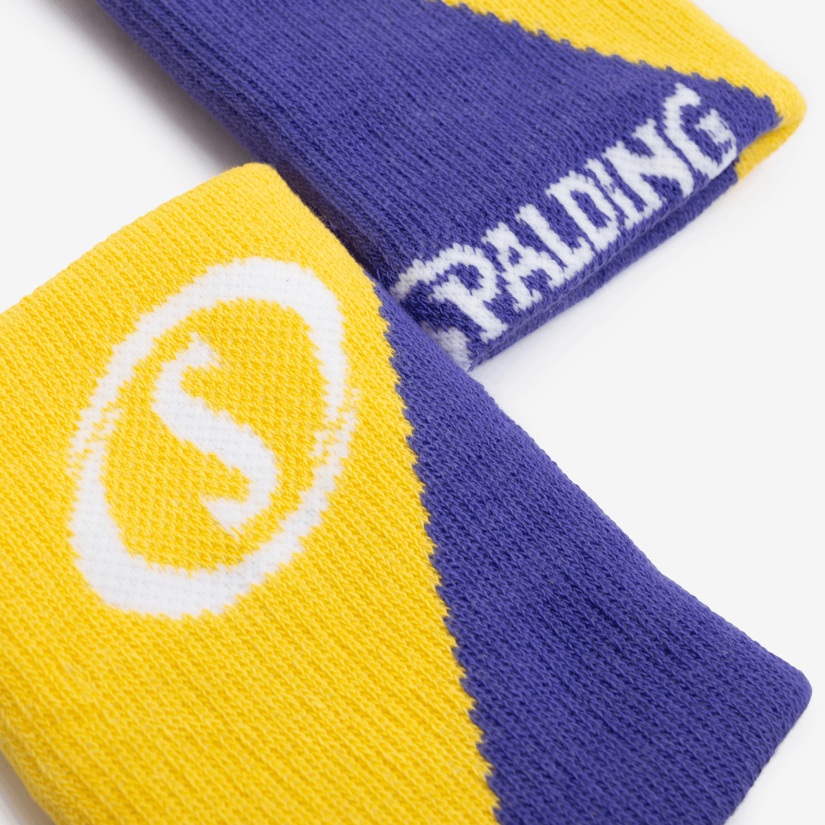 Munhequeira Spalding Double - Amarelo e Roxo-1