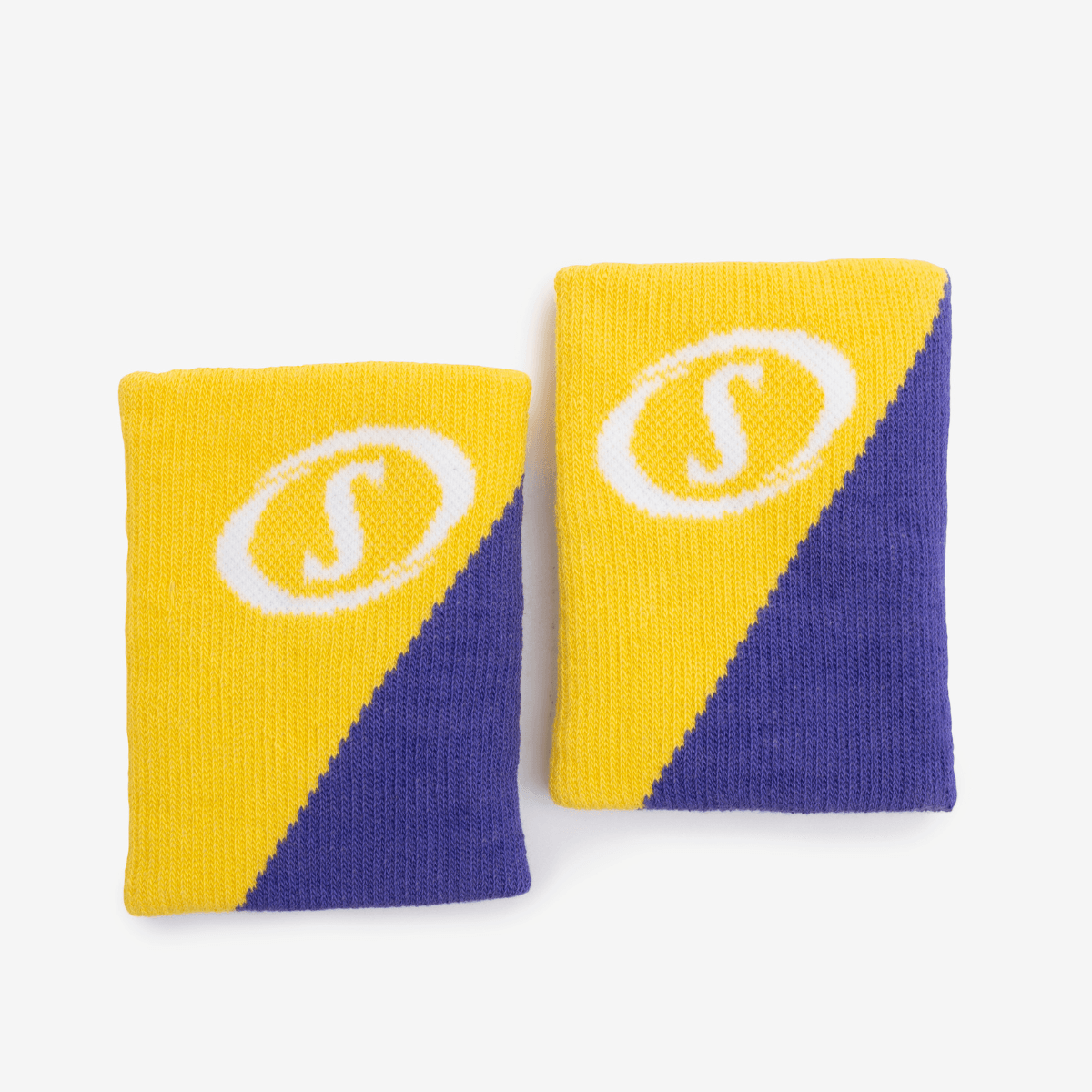 Munhequeira Spalding Double - Amarelo e Roxo-4