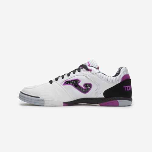 Chuteira De Futsal Joma Top Flex - Branco e Roxo