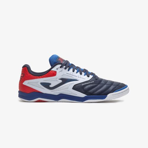 Chuteira de Futsal Joma Cancha - Marinho/Branco/Vermelho