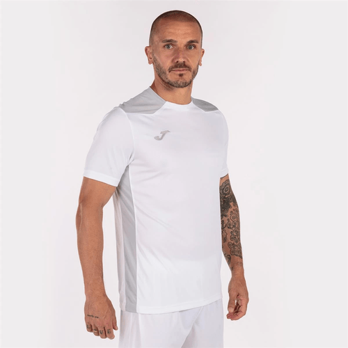 Camiseta Joma Championship VI - Branco e Cinza