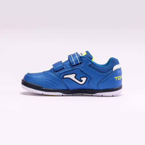 Chuteira De Futsal Joma Top Flex Infantil Velcro - Azul